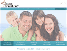 Tablet Screenshot of laytonhillsdental.com